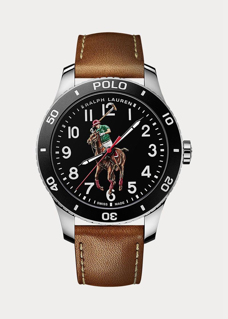 ポロ ラルフ ローレン 時計 レディース 黒 Polo Watch Black Dial EMTOJ9547